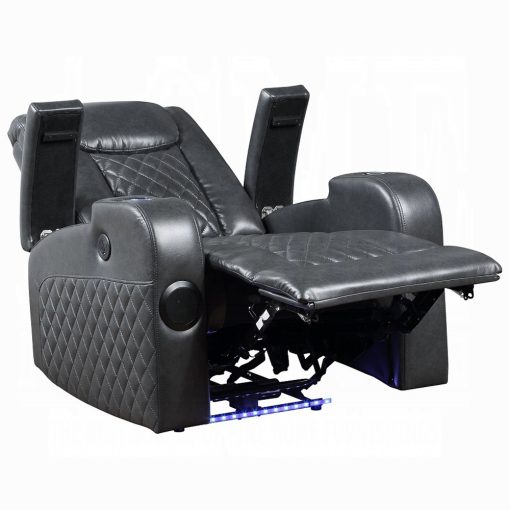 Alair Metal & Leather-Aire Power Motion Recliner with Bluetooth, Wireless Charger & Cupholder - Image 19