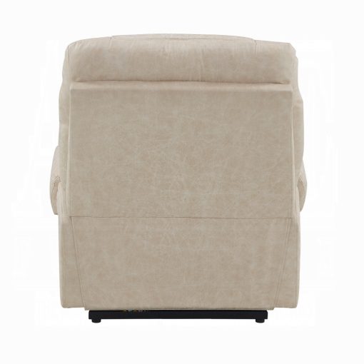 Nairi Ivory Leather Aire Power Recliner with Lift & Heating & Massage - Image 5