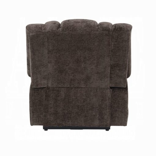 Pacay Brown Chenille Power Recliner with Lift & Heating & Massage - Image 5