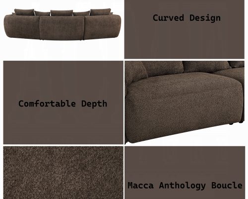 Bash Sofa with 7 Pillows