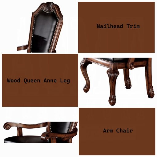 Acme Chateau De Ville Arm Chair Set of 2 - Image 5