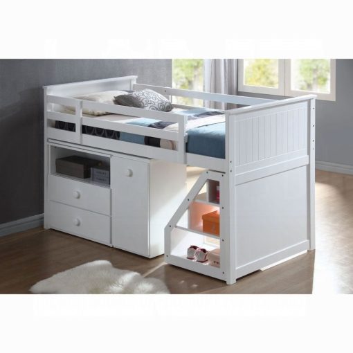 Acme Wyatt Twin Loft White Bed Set
