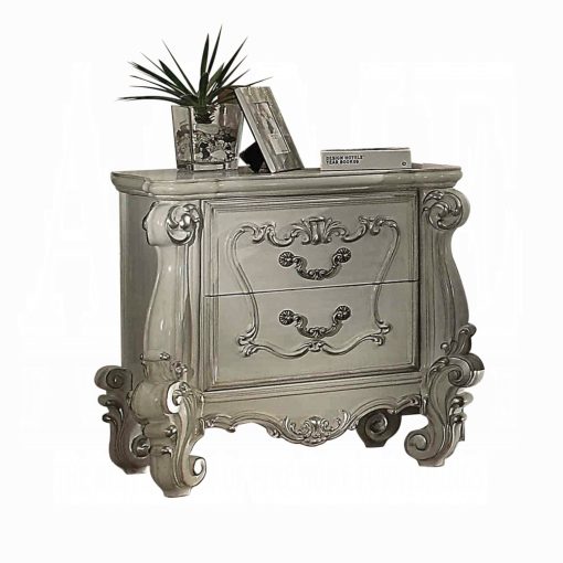 Acme Versailles Bone White Nightstand - Image 3