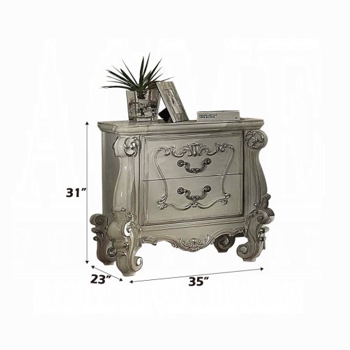 Acme Versailles Bone White Nightstand - Image 4