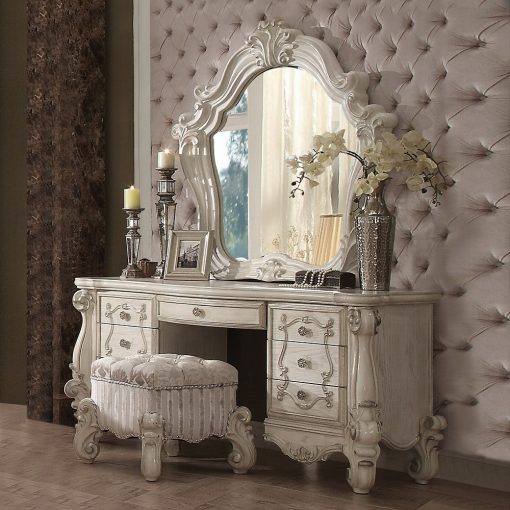 Acme Versailles Bone White Mirror - Image 2
