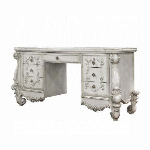 Acme Versailles Bone White Vanity Desk - Image 3