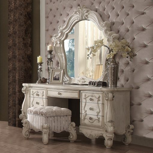 Acme Versailles Bone White Vanity Desk