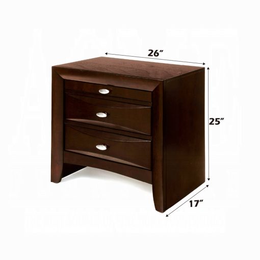 Acme Ireland Espresso Nightstand - Image 6
