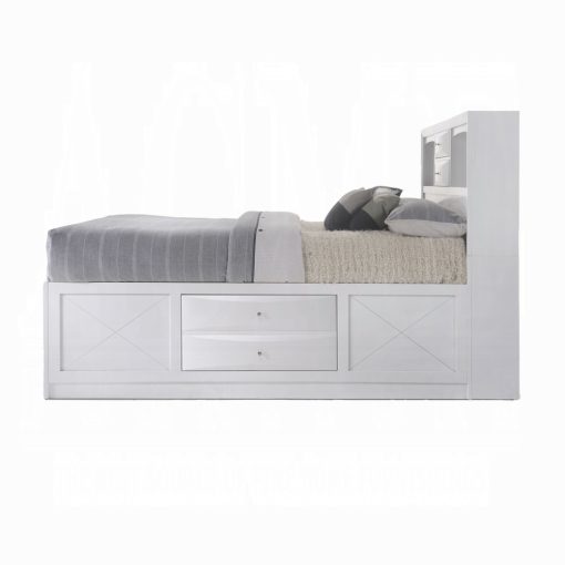 Acme Ireland White Bed with Storage - Image 8
