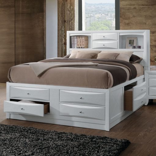 Acme Ireland White Bed with Storage