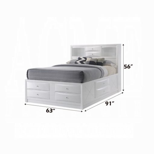 Acme Ireland White Bed with Storage - Image 11