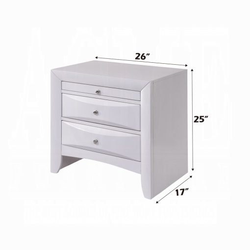 Acme Ireland White Nightstand - Image 6