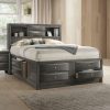 Acme Ireland Gray Oak Bed with Storage
