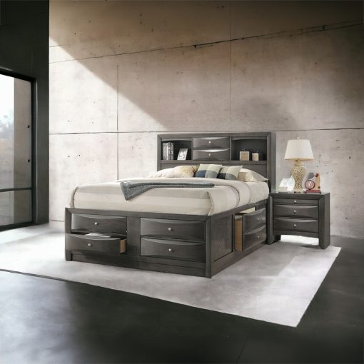 Acme Ireland Composite Wood Bed with Storage - Image 16
