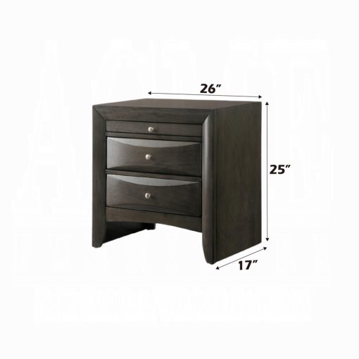 Acme Ireland Gray Oak Nightstand - Image 6