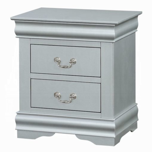 Acme Louis Philippe III Platinum Nightstand - Image 5