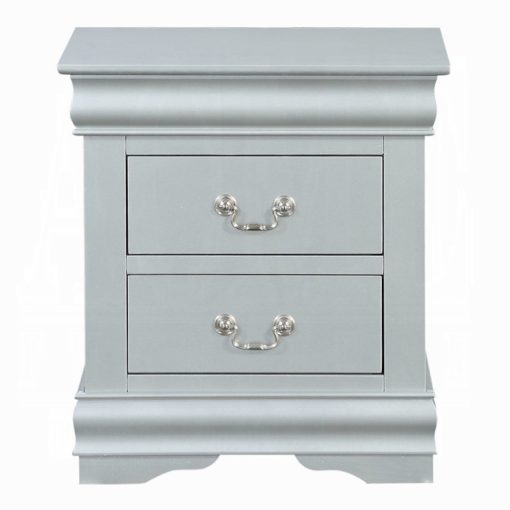 Acme Louis Philippe III Platinum Nightstand - Image 6