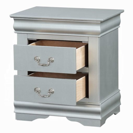 Acme Louis Philippe III Platinum Nightstand - Image 7