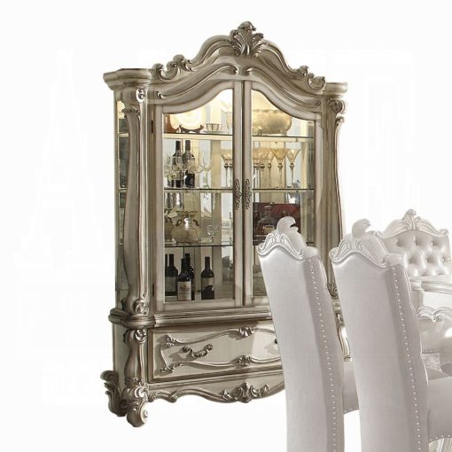 Acme Versailles Bone White Curio Cabinet - Image 2