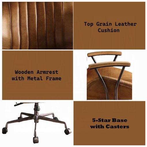 Acme Hamilton Composite Wood Office Chair - Image 12