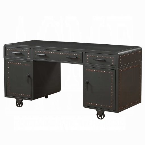 Acme Actaki Sandy Gray Executive Writing Desk - Image 2