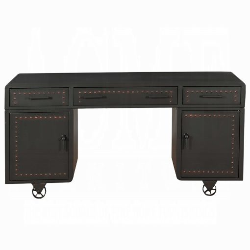 Acme Actaki Sandy Gray Executive Writing Desk - Image 3