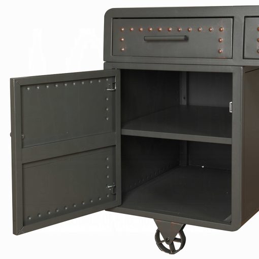 Acme Actaki Sandy Gray Executive Writing Desk - Image 5