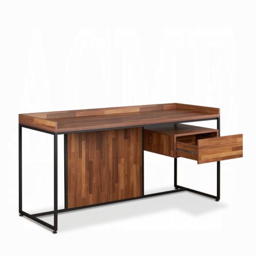 Acme Sara Walnut & Sandy Black Writing Desk - Image 3