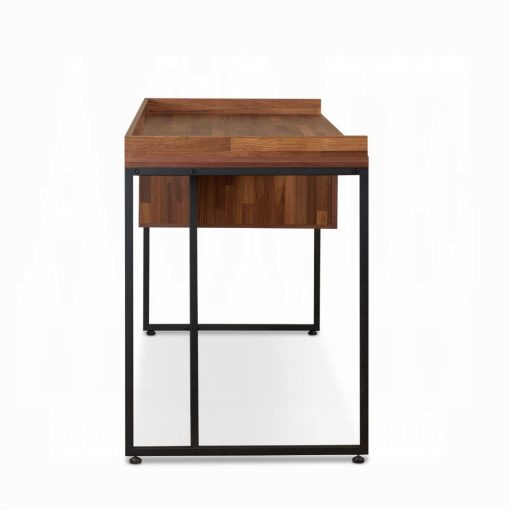Acme Sara Walnut & Sandy Black Writing Desk - Image 5
