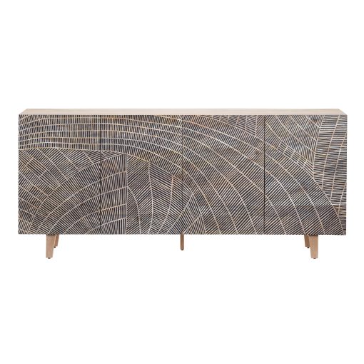 Crestview Zambia Four-Door Sideboard