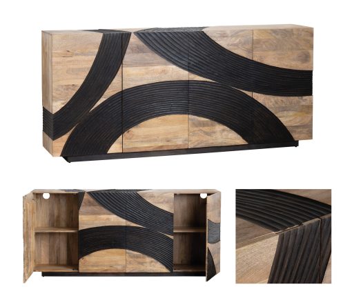 Crestview Lennox Four-Door Sideboard - Image 4