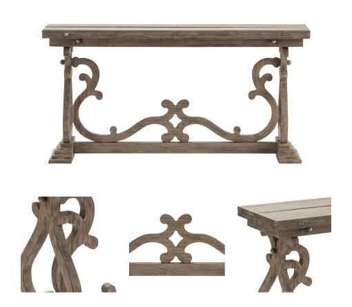 Crestview Hawthorne Estate Flip Out Console Table - Image 3