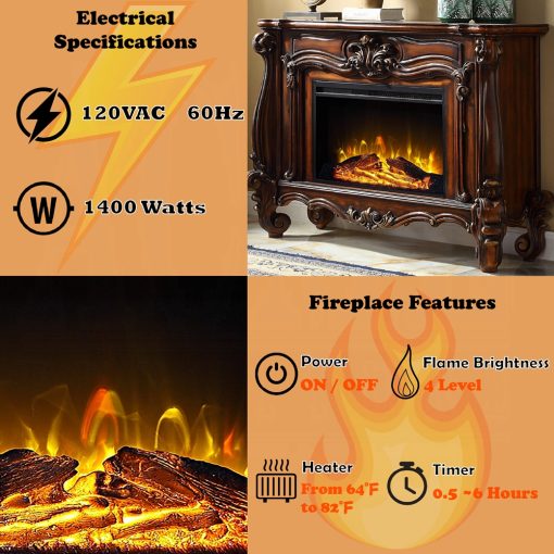 Acme Versailles Composite Wood Fireplace - Image 16