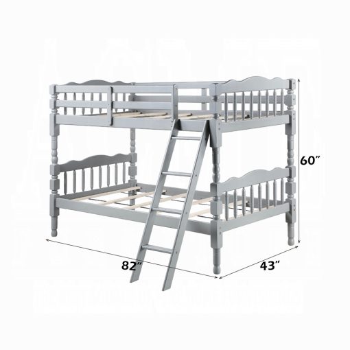 Acme Homestead Gray Twin/Twin Bunk Bed - Image 7