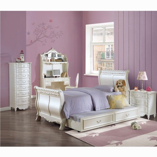 Acme Pearl White Full Bed - Image 2
