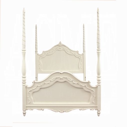 Acme Pearl White Wood Full Bed - Image 4