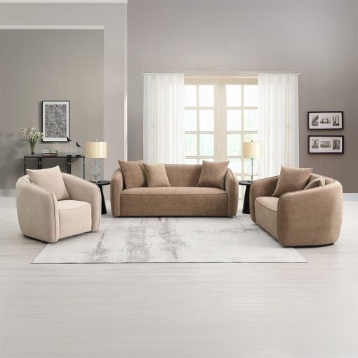 Acme Keith Loveseat with 2 Pillows - Image 3