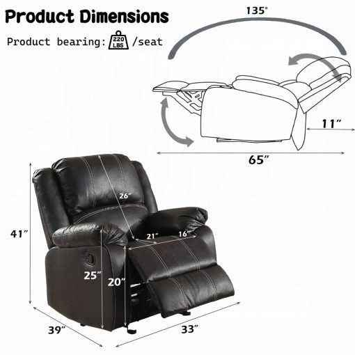 Acme Zuriel Motion Rocker Recliner - Image 19