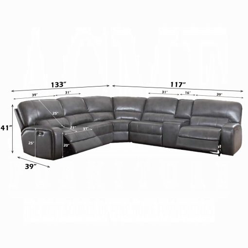 Acme Saul Power Motion Sectional Sofa - Image 7