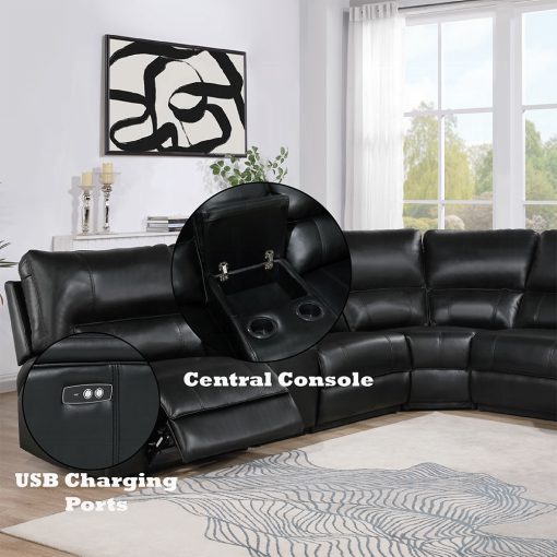 Acme Saul Power Motion Sectional Sofa - Image 12