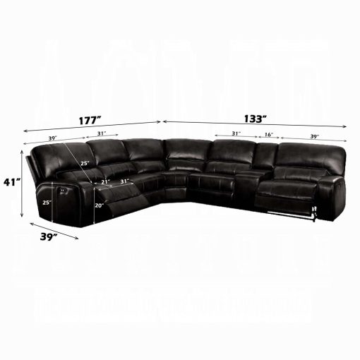Acme Saul Power Motion Sectional Sofa - Image 14