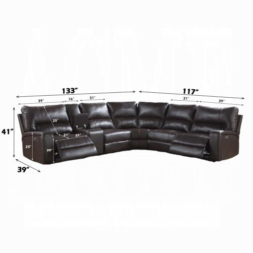 Acme Saul Power Motion Sectional Sofa - Image 23
