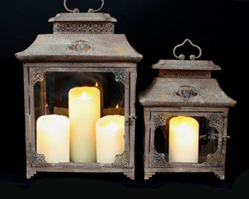 The Light Garden Metal Lantern Set of 2