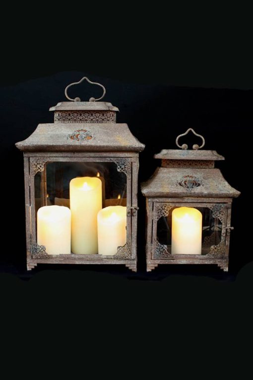 The Light Garden Metal Lantern Set of 2