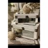 The Light Garden Metal Wooden Mirror Box Set of 2