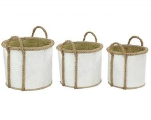 The Light Garden Palm Leaf Basket Set of 3