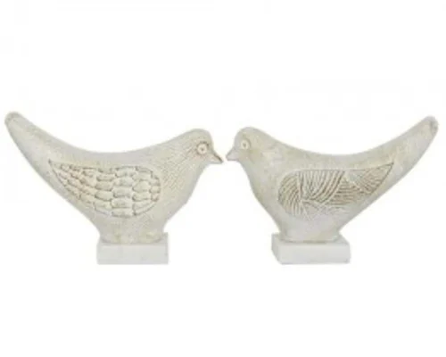 The Light Garden White Birds Set of 2