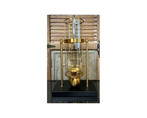 The Light Garden Diana Black and Gold Candle Holder
