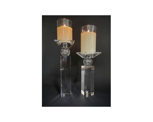 The Light Garden Britton Crystal Candlesticks Set of 2