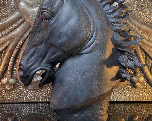 The Light Garden Polystone Horse Sculpture Brown